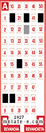 Volante ganador del sorteo 2027 de Melate