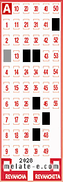 Volante ganador del sorteo 2028 de Melate