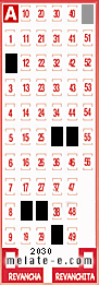 Volante ganador del sorteo 2030 de Melate