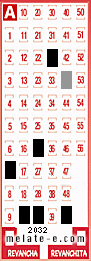 Volante ganador del sorteo 2032 de Melate