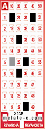 Volante ganador del sorteo 2035 de Melate