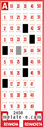 Volante ganador del sorteo 2038 de Melate