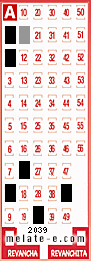 Volante ganador del sorteo 2039 de Melate