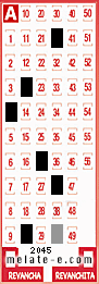 Volante ganador del sorteo 2045 de Melate