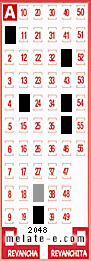 Volante ganador del sorteo 2048 de Melate