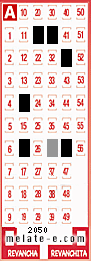 Volante ganador del sorteo 2050 de Melate
