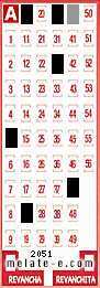 Volante ganador del sorteo 2051 de Melate