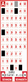 Volante ganador del sorteo 2052 de Melate