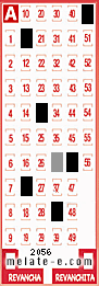 Volante ganador del sorteo 2056 de Melate