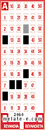 Volante ganador del sorteo 2060 de Melate