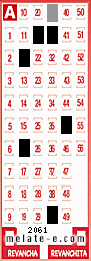 Volante ganador del sorteo 2061 de Melate