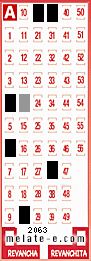 Volante ganador del sorteo 2063 de Melate