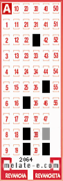 Volante ganador del sorteo 2064 de Melate