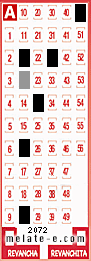 Volante ganador del sorteo 2072 de Melate