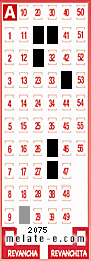 Volante ganador del sorteo 2075 de Melate