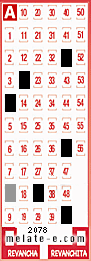 Volante ganador del sorteo 2078 de Melate