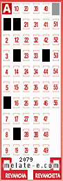 Volante ganador del sorteo 2079 de Melate