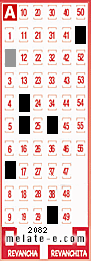 Volante ganador del sorteo 2082 de Melate