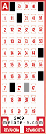 Volante ganador del sorteo 2089 de Melate