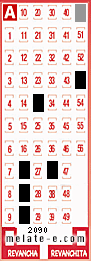 Volante ganador del sorteo 2090 de Melate