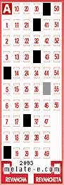 Volante ganador del sorteo 2093 de Melate