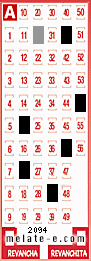 Volante ganador del sorteo 2094 de Melate