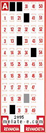 Volante ganador del sorteo 2095 de Melate
