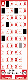 Volante ganador del sorteo 2096 de Melate