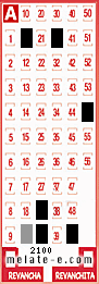Volante ganador del sorteo 2100 de Melate