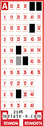 Volante ganador del sorteo 2105 de Melate