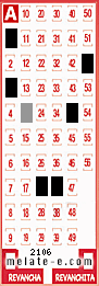Volante ganador del sorteo 2106 de Melate