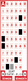 Volante ganador del sorteo 2107 de Melate
