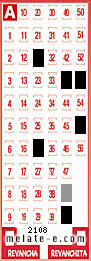 Volante ganador del sorteo 2108 de Melate