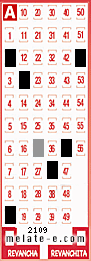 Volante ganador del sorteo 2109 de Melate
