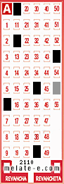 Volante ganador del sorteo 2110 de Melate