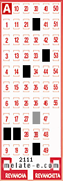 Volante ganador del sorteo 2111 de Melate