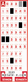 Volante ganador del sorteo 2113 de Melate