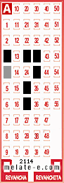 Volante ganador del sorteo 2114 de Melate