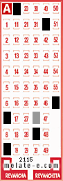 Volante ganador del sorteo 2115 de Melate
