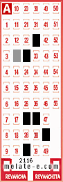 Volante ganador del sorteo 2116 de Melate
