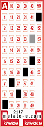 Volante ganador del sorteo 2117 de Melate