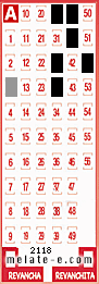 Volante ganador del sorteo 2118 de Melate