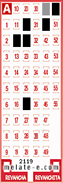 Volante ganador del sorteo 2119 de Melate
