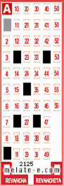 Volante ganador del sorteo 2125 de Melate