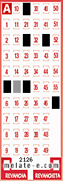 Volante ganador del sorteo 2126 de Melate