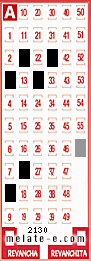 Volante ganador del sorteo 2130 de Melate