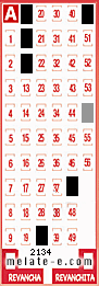 Volante ganador del sorteo 2134 de Melate