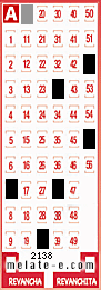 Volante ganador del sorteo 2138 de Melate