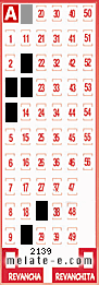 Volante ganador del sorteo 2139 de Melate