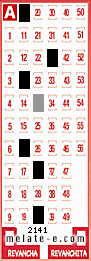 Volante ganador del sorteo 2141 de Melate